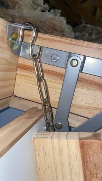 Loft hatch ladder