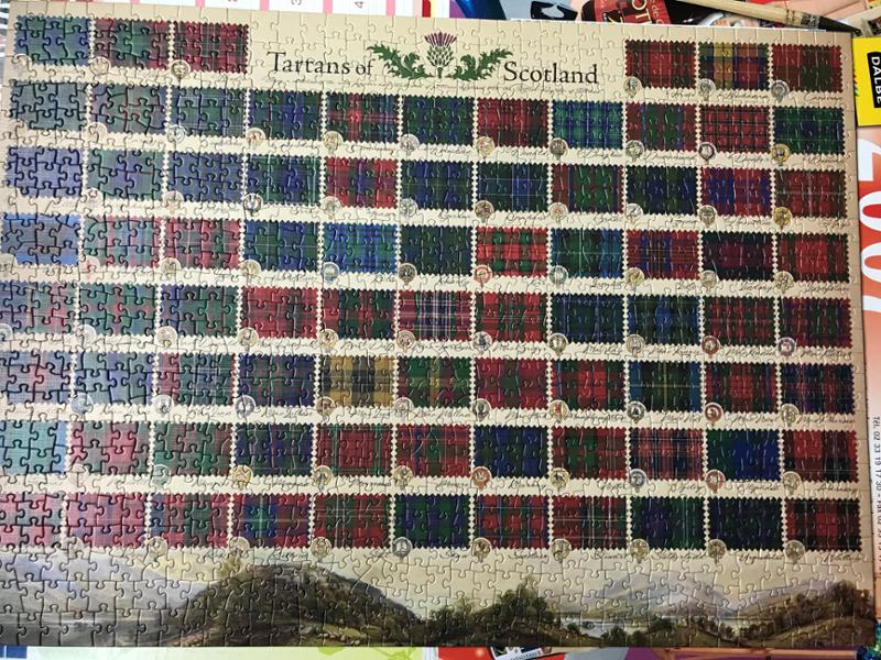 Puzzle des tartans d Écosse