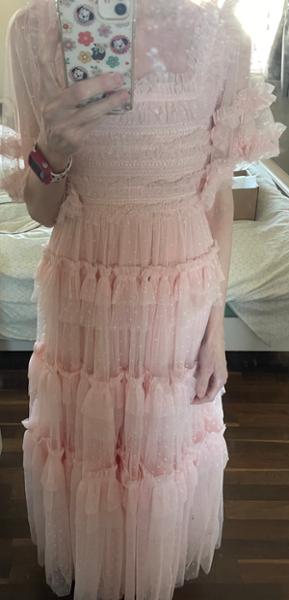 Pink peaches dress