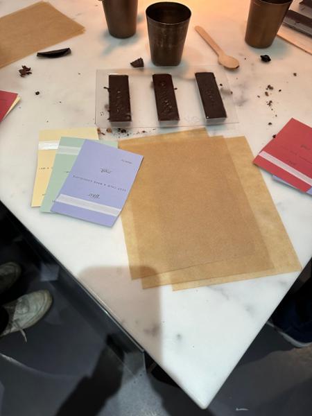Birthday chocolate bar making for the family