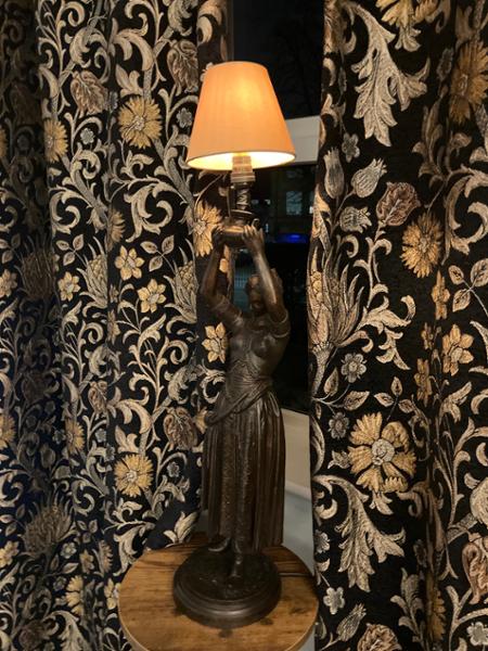 Gold candle shade