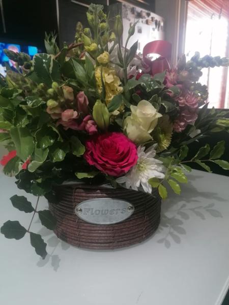 Lovely the basket of flowers