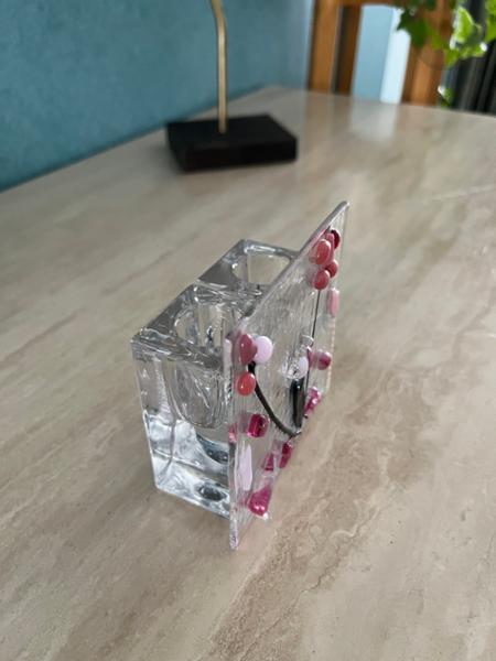 Contemporary Square Glass Candle Holder