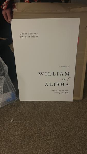 Personalised Welcome Sign - Aurora Design