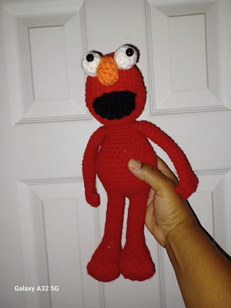 Easy To Follow Along Elmo Crochet Pattern