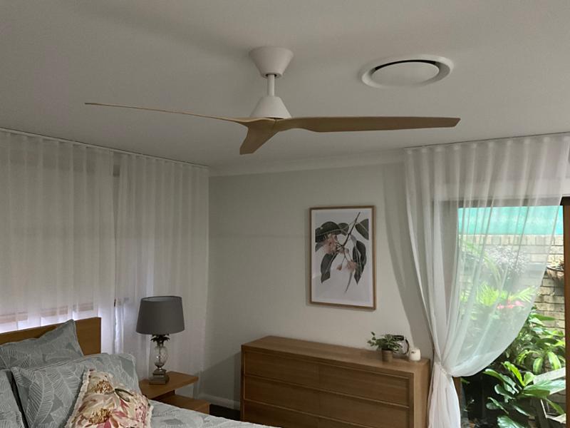 Beautiful coastal coloured quiet fan