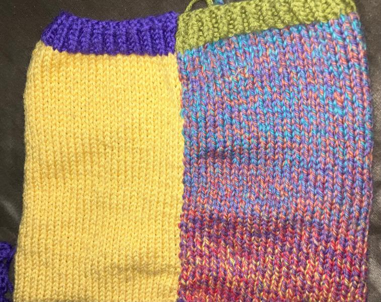 Beautiful colors for baby sweater