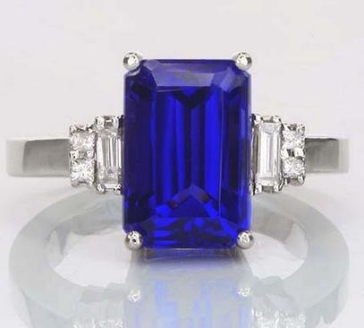 Tanzanite + Diamond Ring