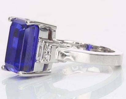 Tanzanite + Diamond Ring