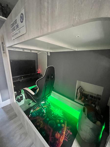 Trasman Pod Solo 3 Gaming High Sleeper Bed