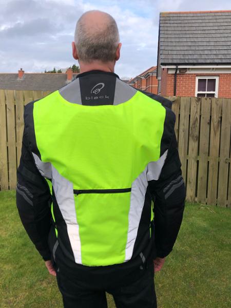 This high vis vest has given me extra confidence on my motorcycle