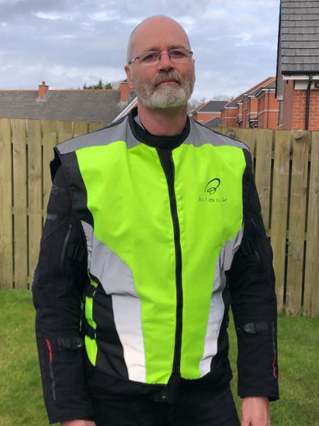 This high vis vest has given me extra confidence on my motorcycle