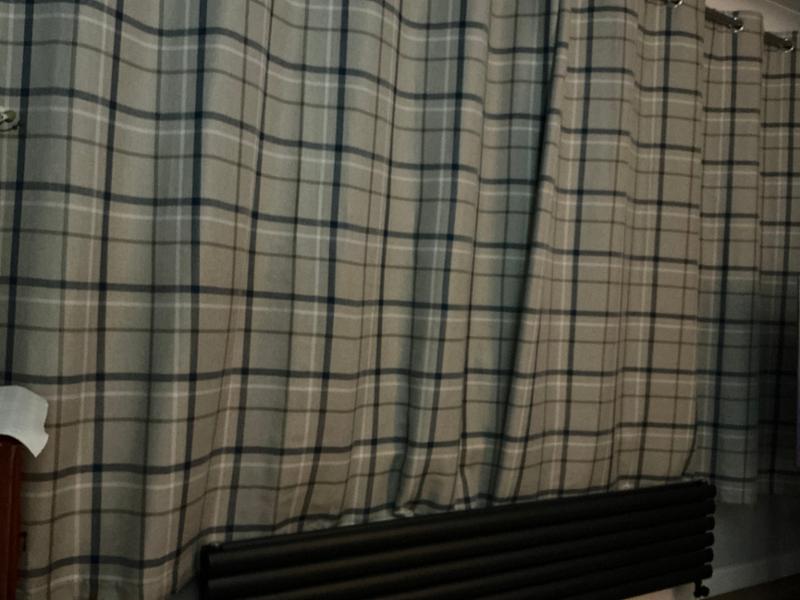 Ready Made Curtains:Hudson - Blue<br>, Product Ref:HOMWidth: 228cm (90&quot;)Drop: 22