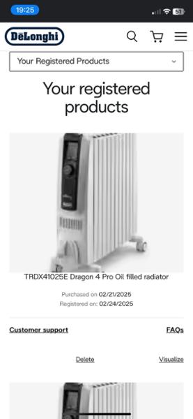 Dragon 4 Pro Oil Filled Radiator - 2.5KW - Digital Timer Interface