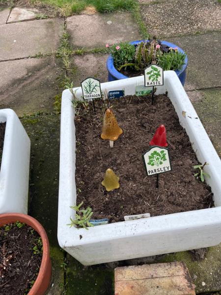 Beautiful herb markers