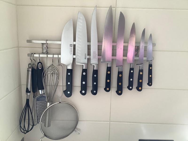 Rockingham Forge Stainless Steel Magnetic Knife Rack 45cm