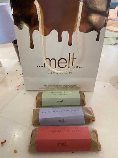 Great fun making chocolate bars