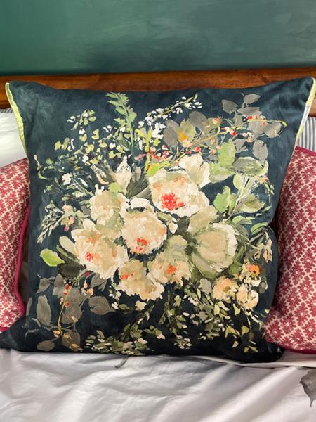 Margaretta Velours Noir Cushion