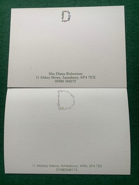 Not as pretty as original cards.