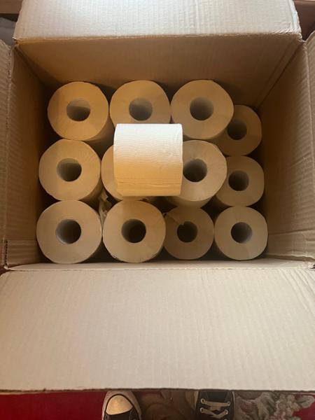100% natural bamboo toilet rolls - 48 extra long rolls (unwhitened)
