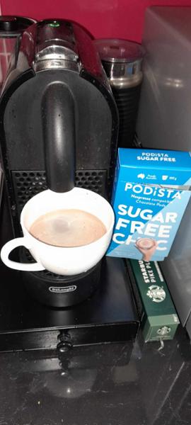 Sugar free chocolate pods