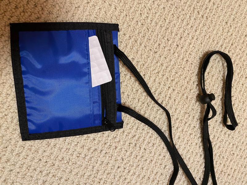 Triple Play Max, Credential, Canvas, Blank Name Tag Neck Wallet