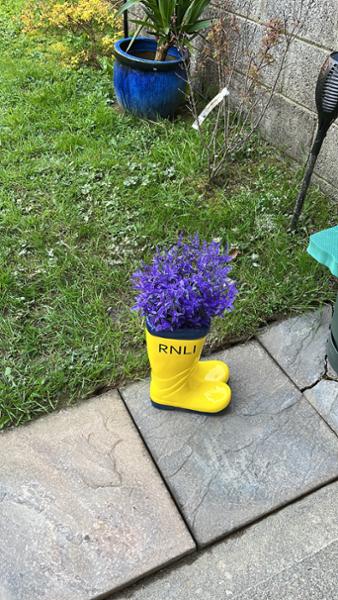 RNLI Yellow Welly Garden Planter Large