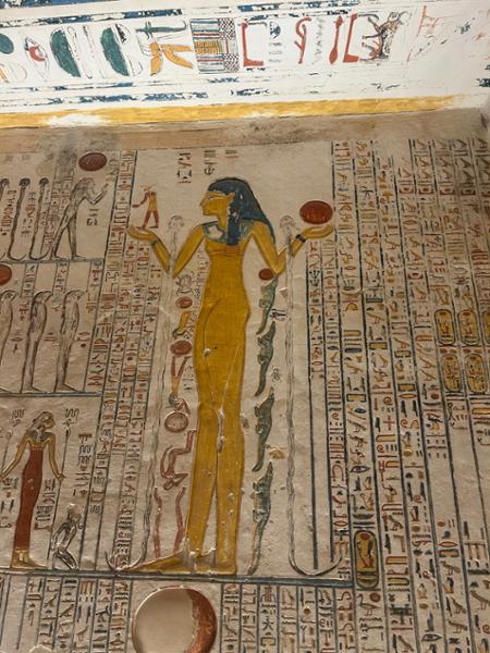 Family Egyptian Sphinx, Pyramids and Nile River