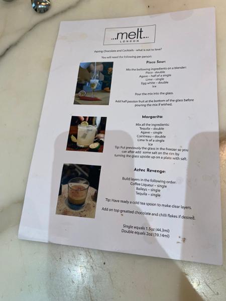 Tequila and chocolate go together - who knew?!