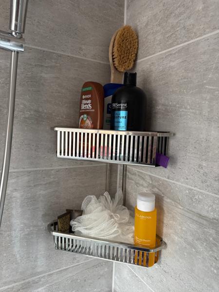 Robert Welch Burford Corner Shower Basket Double