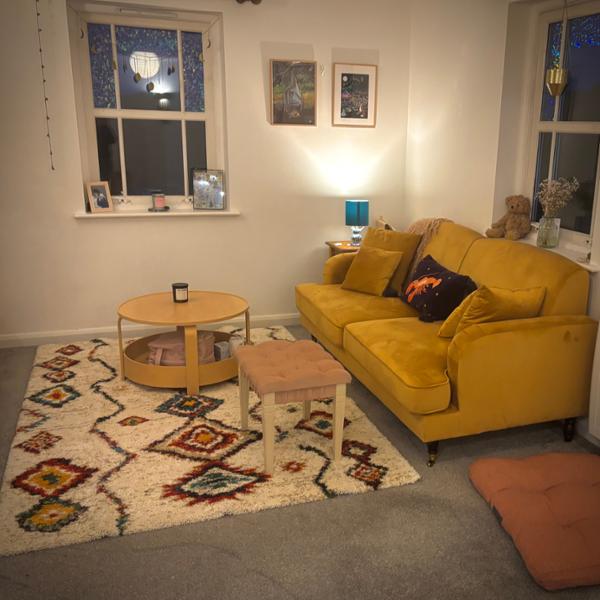 Velvet Gold 3 Seater Ashton Sofa