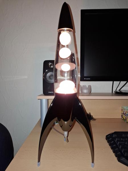 Telstar in schwarz mit Flasche klar / weiß