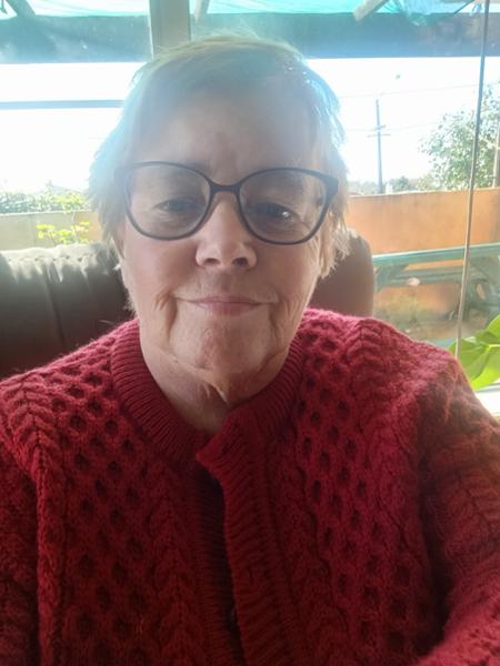 Irish Aran Cardigan Red