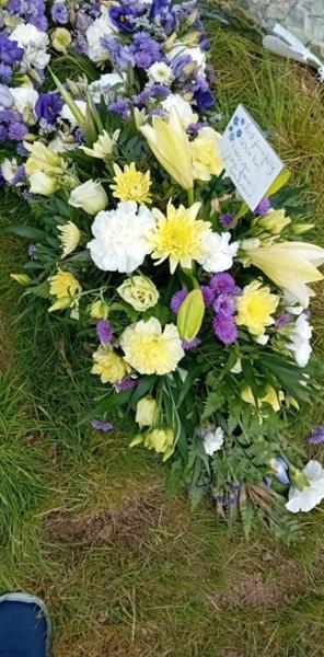 Floral works of art. First class service all round. Delighted thank you.