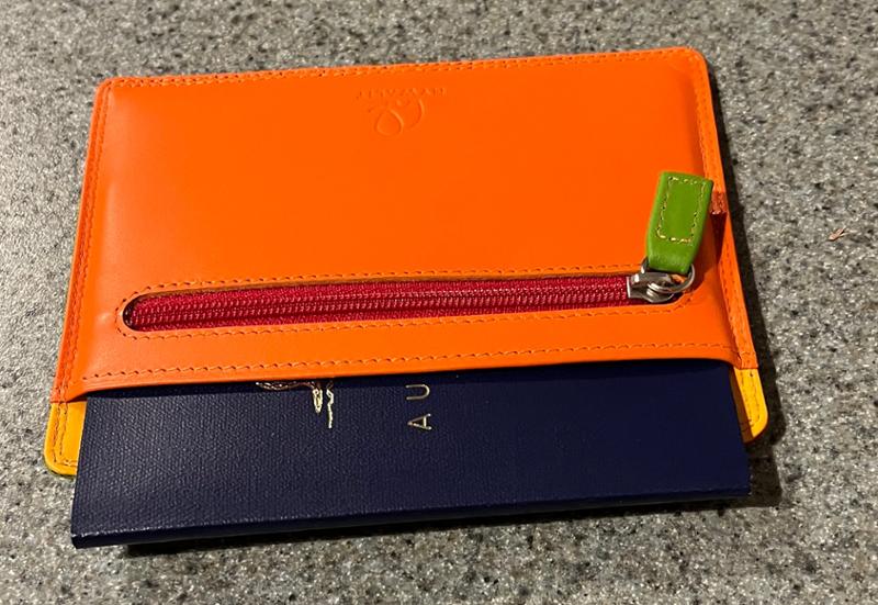 Coin purse and Passport wallet - wonderful colours