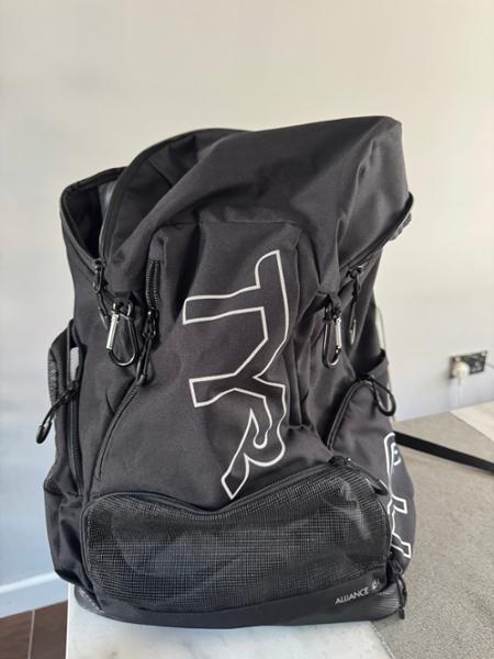 TYR Alliance 45L Black Backpack | ProSwimwear
