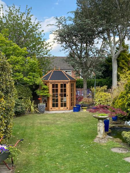 8 x 6 Hipped Summerhouse, Shiplap