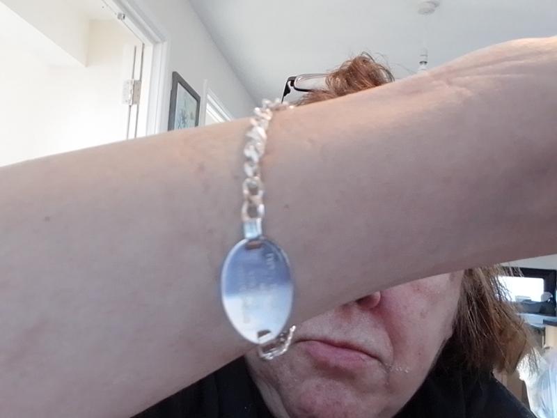 Silver Medic Alert bracelet