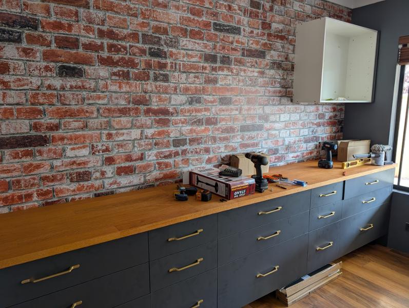 Red brick wallpaper