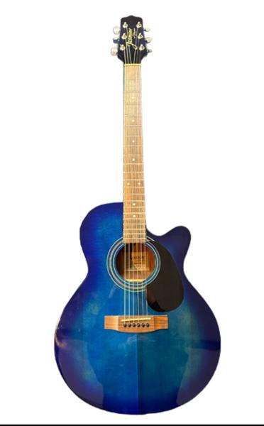 Jasmine By Takamine S34C-8T Acoustic Guitar - In Transparent Sapphire Blue (Pre-Owned)
