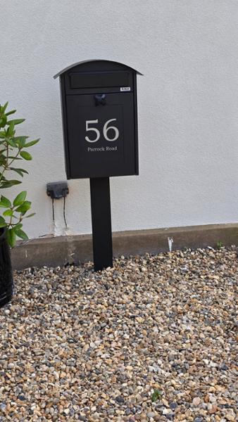Gorgeous freestanding post box