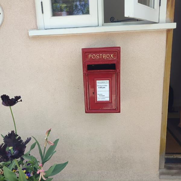 Red Wall Mounted Letter Box