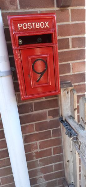 Red Wall Mounted Letter Box