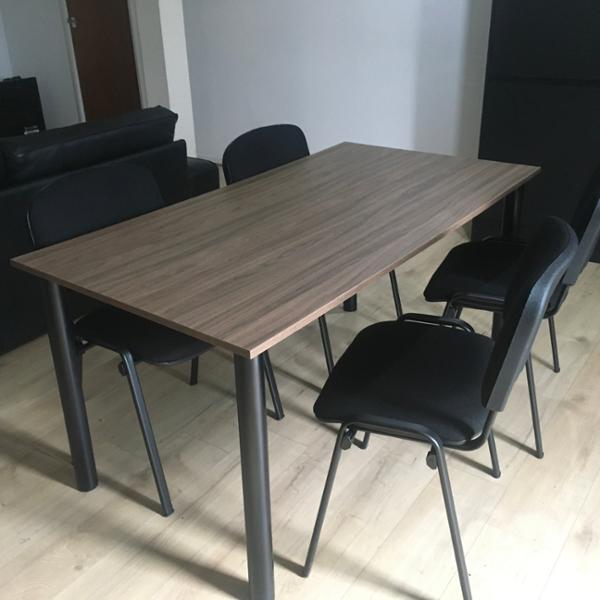 Dams Taurus Black Frame Stacking Chair - Pack of 4