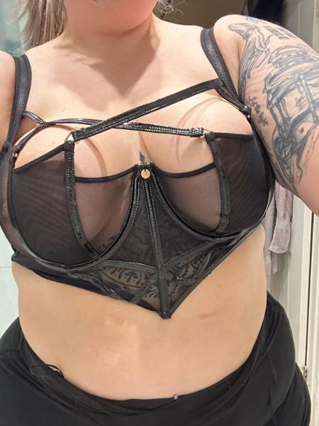 Scantilly Hex Longline Balcony Bra Black