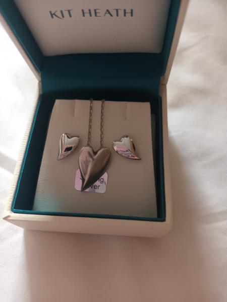 Kit Heath Desire Cherish Midi Heart Necklace | Women's Luxury Sterling Silver Necklace