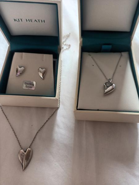 Kit Heath Desire Cherish Midi Heart Necklace | Women's Luxury Sterling Silver Necklace