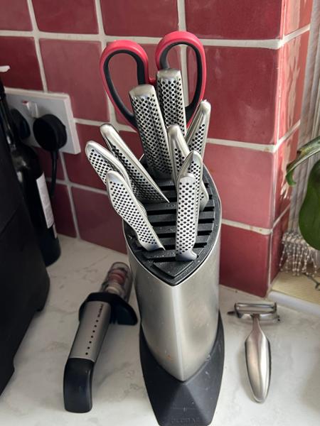 Global Ceramic Water Knife Sharpener - Silver/Black