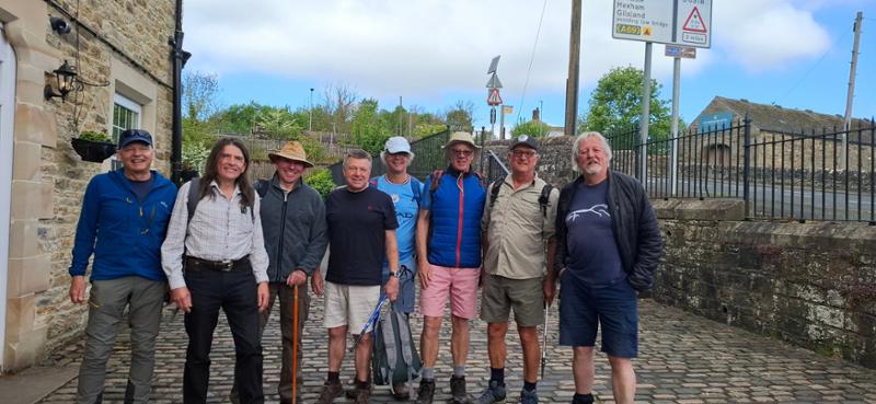 8 men 69 years old walk the North section of the Pennine Way.