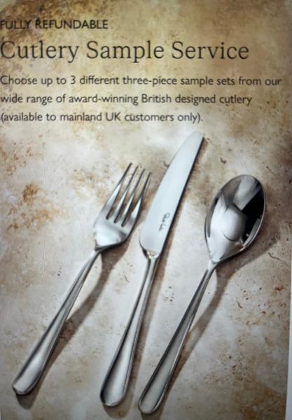 Robert Welch Designs Ltd Radford Bright Cutlery Place Setting, 7 Piece Set, Silver, Mirror-Polished, 18/10 Stainless Steel